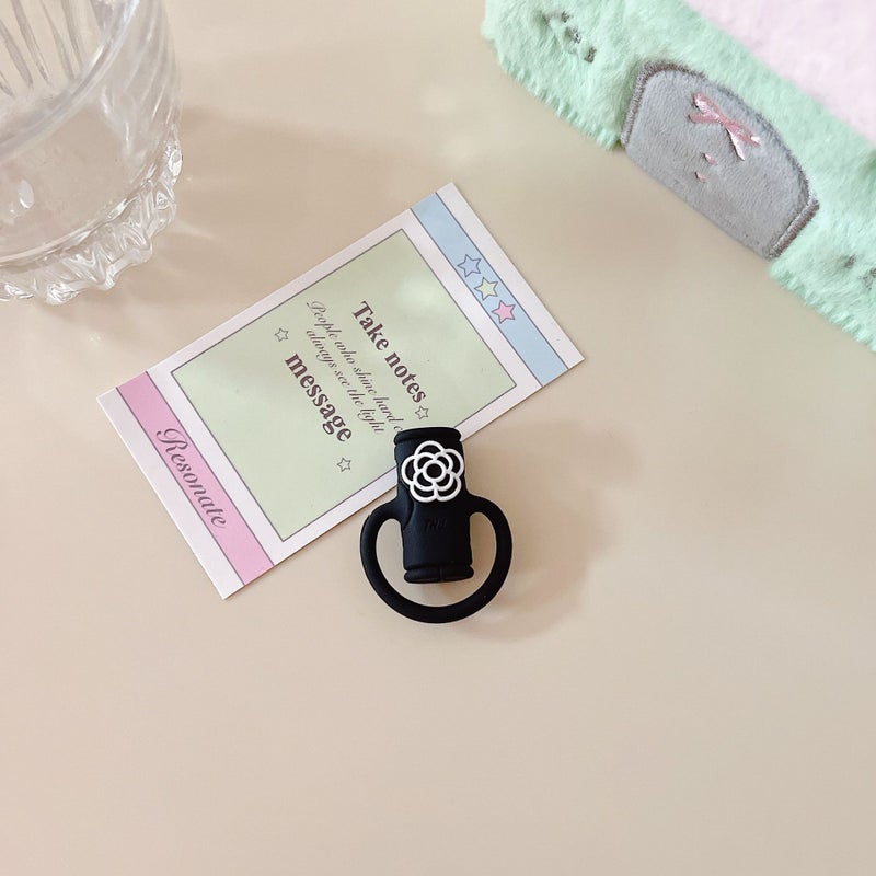 Bear Data Cable Protective Cover Three-In-One Silicone Loop Winder Mobile Phone Receipt Line Storage Protection Head - Image 1